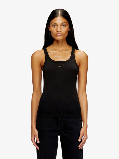 Diesel T Wife Od Ribbed Cotton Tank Top