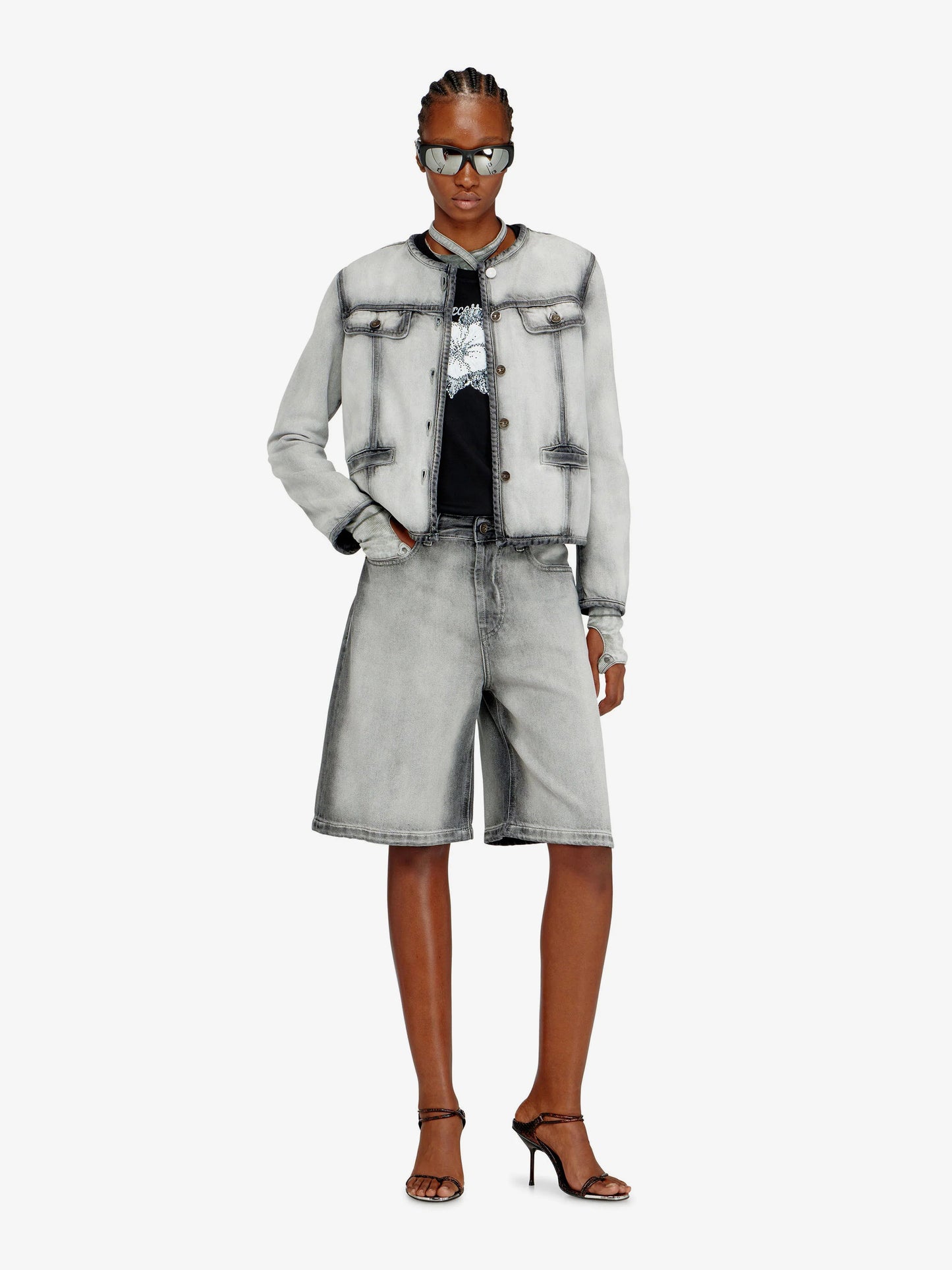 Diesel De Grafy Fsi Cotton And Lyocell Jacket