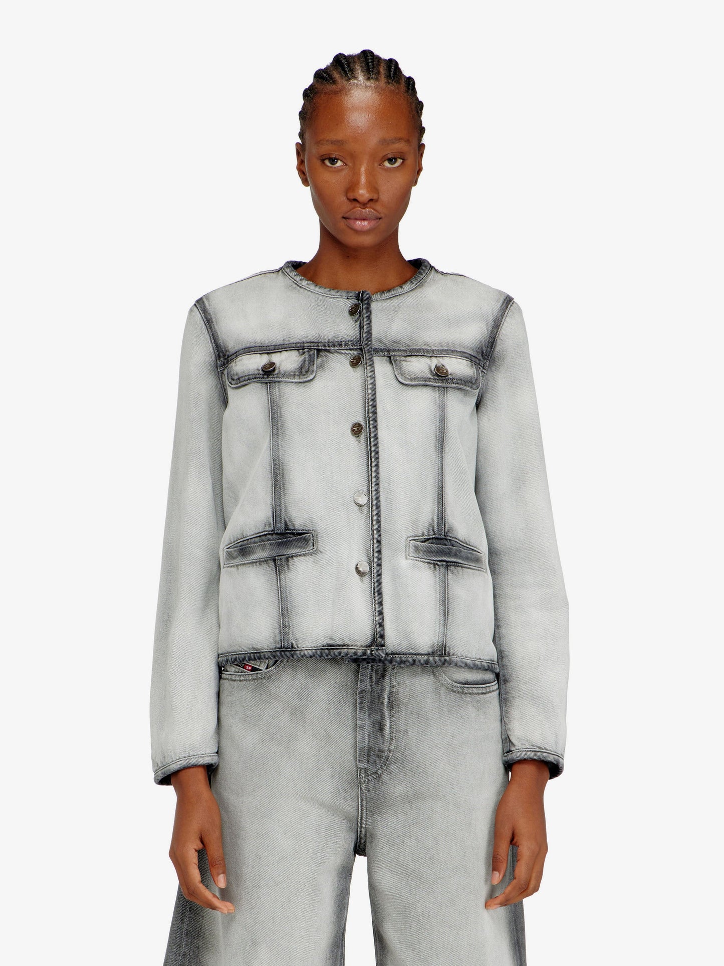 Diesel De Grafy Fsi Cotton And Lyocell Jacket