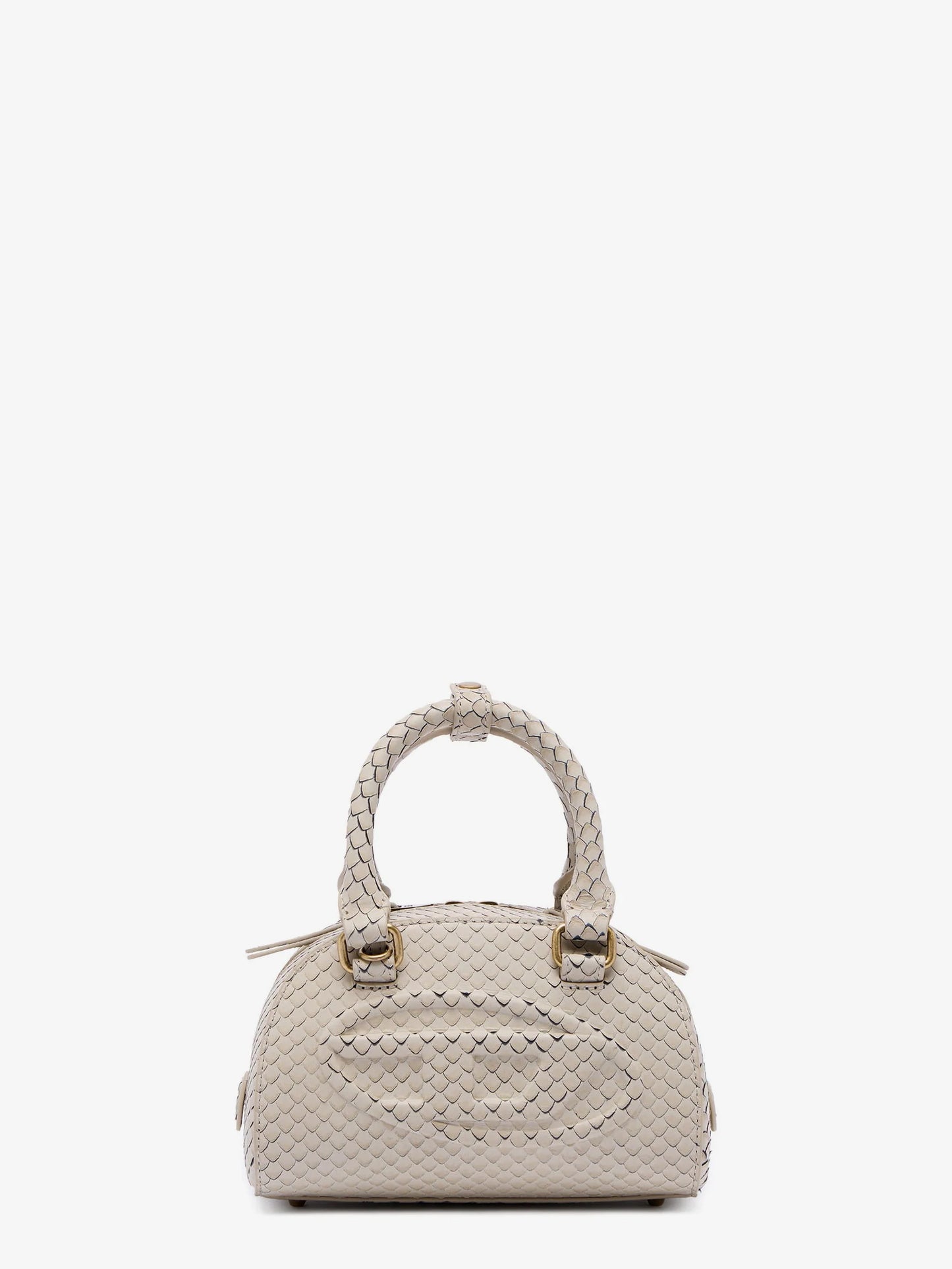 Diesel 1 Dr Dome Python Leather Crossbody Bag