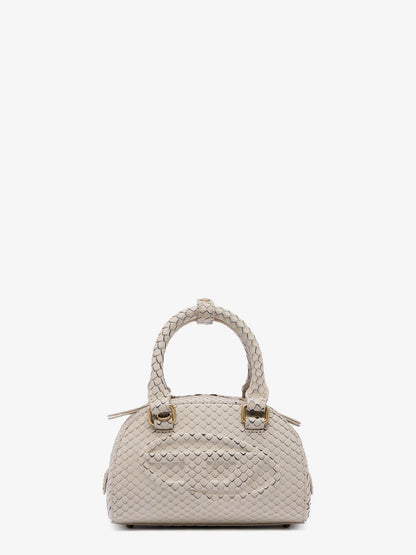 Diesel 1 Dr Dome Python Leather Crossbody Bag