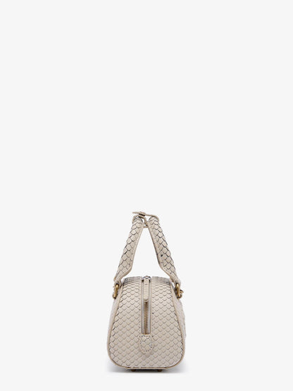 Diesel 1 Dr Dome Python Leather Crossbody Bag