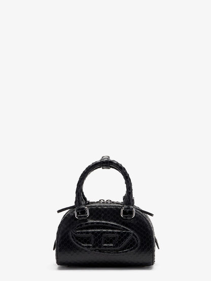 Diesel 1 Dr Dome Python Leather Crossbody Bag