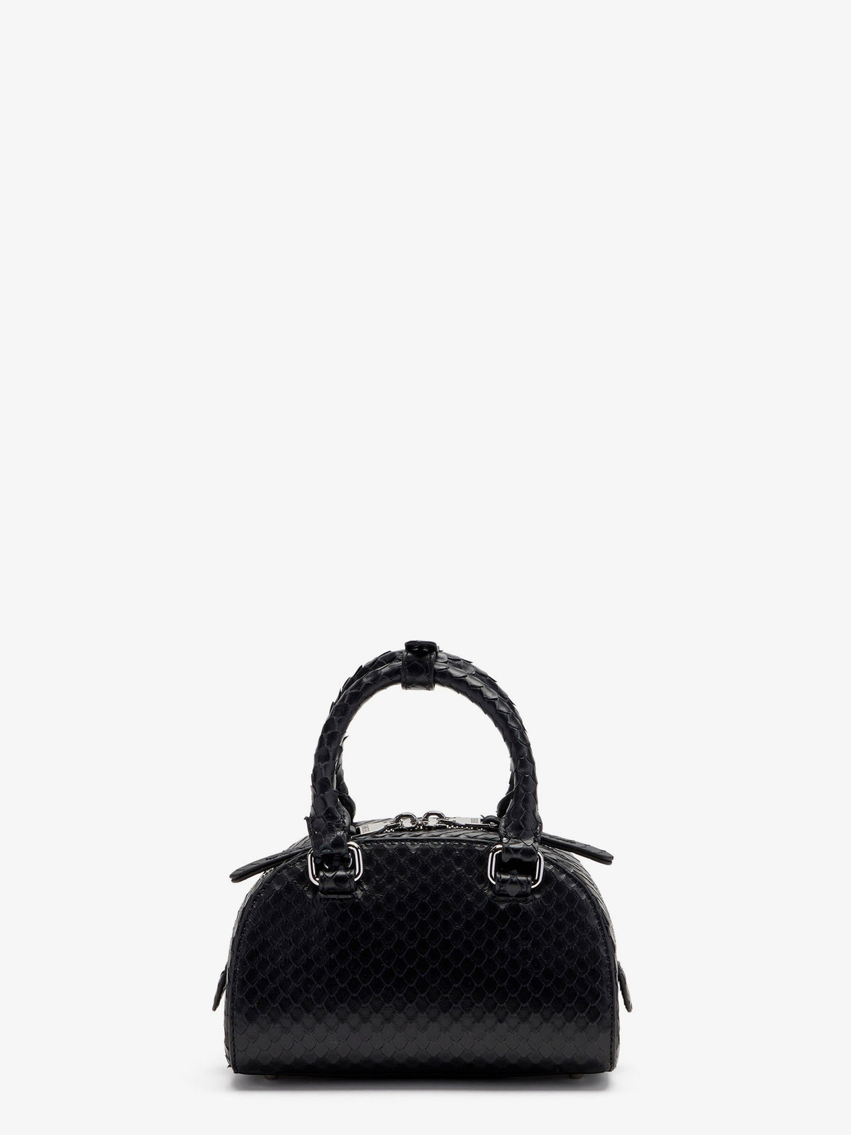Diesel 1DR Dome python leather crossbody bag - Black