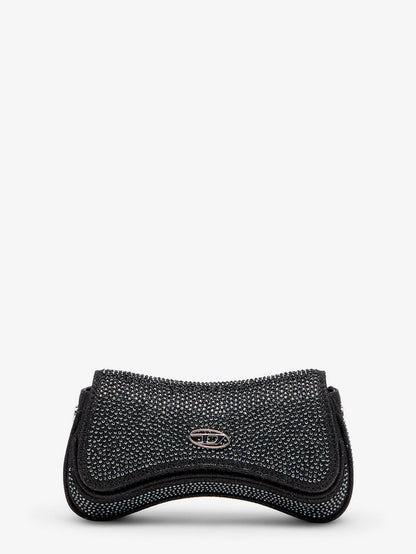 Diesel Play Crossbody XS shoulder bag with all-over rhinestones - Nero