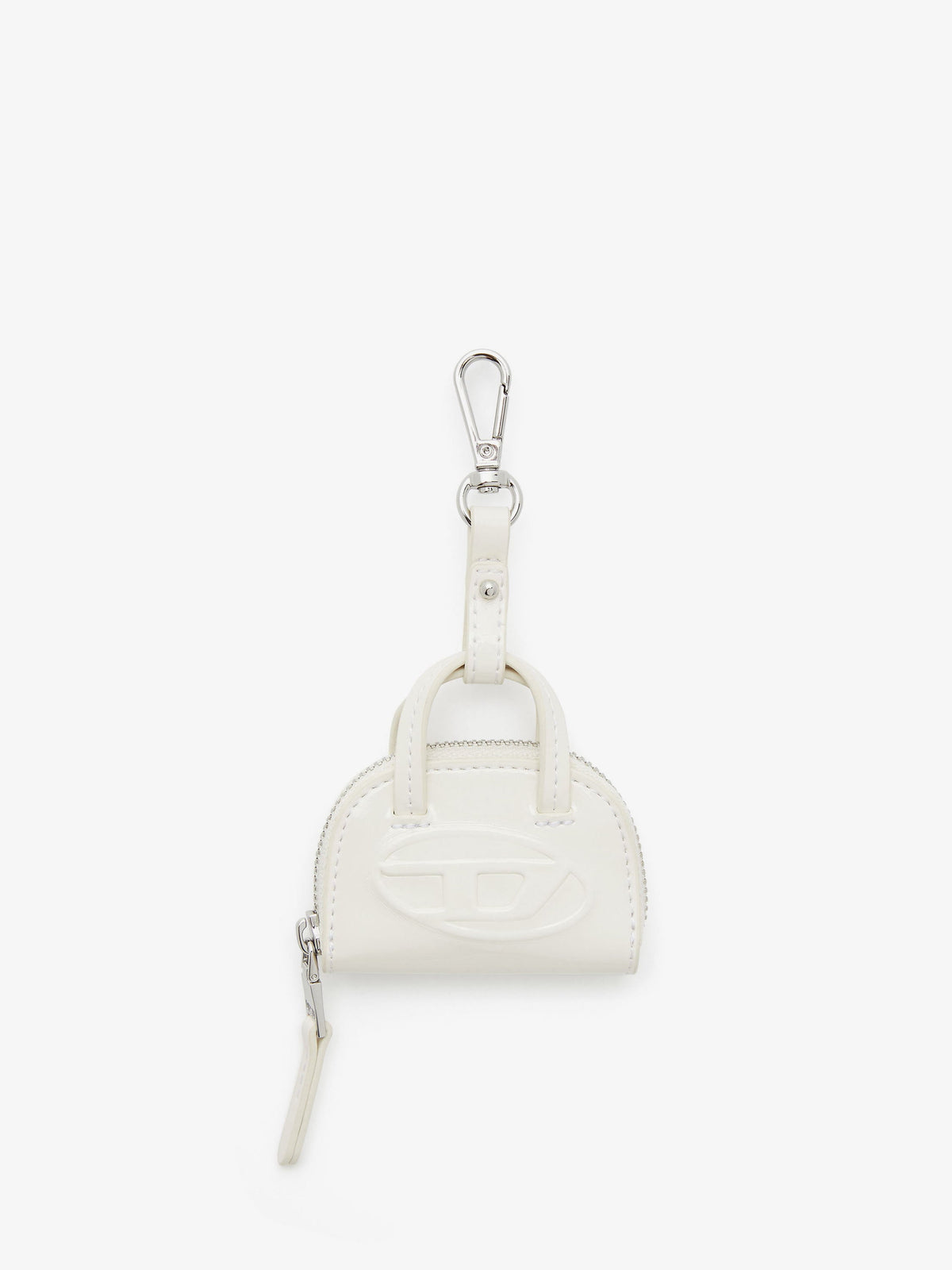 Diesel 1Dr Dome Charms PVC keychain - Bianco