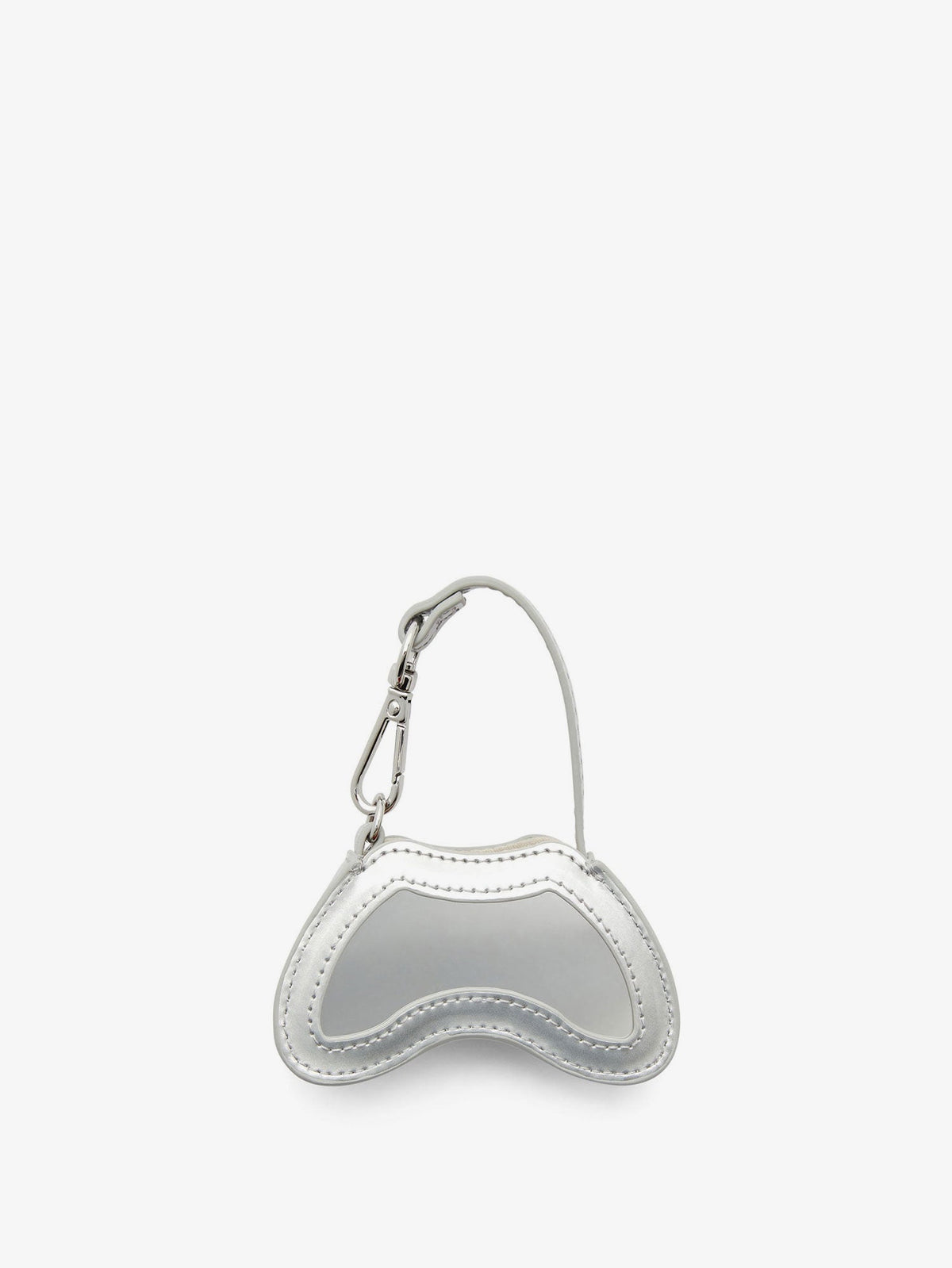 Diesel Play Charm shiny keychain - Bianco