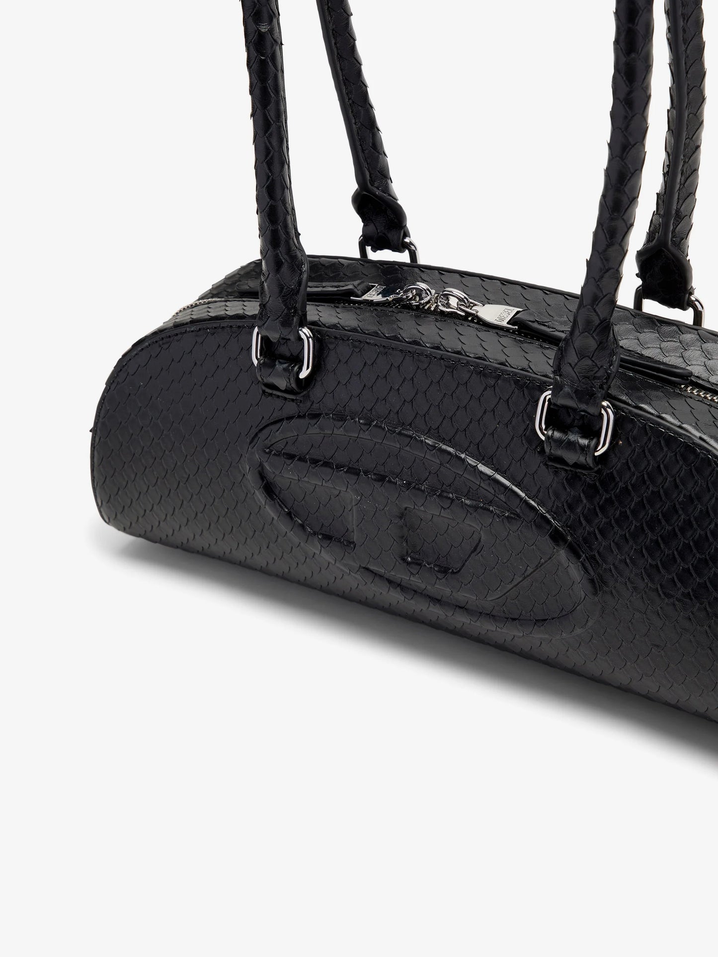 Diesel 1 Dr Python Effect Leather Shoulder Bag