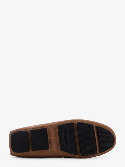 Dolce & Gabbana Suede Loafer With Leather Inserts