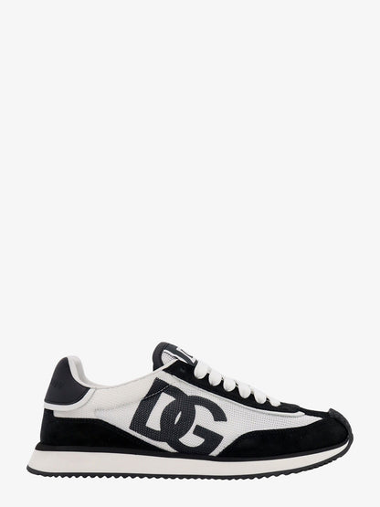 Dolce & Gabbana Suede Sneakers With Animal Print