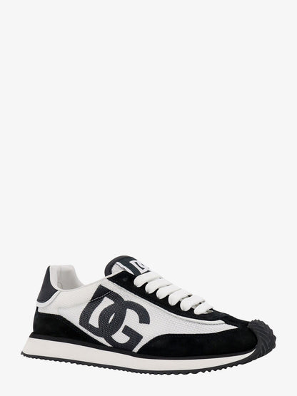Dolce & Gabbana Suede Sneakers With Animal Print