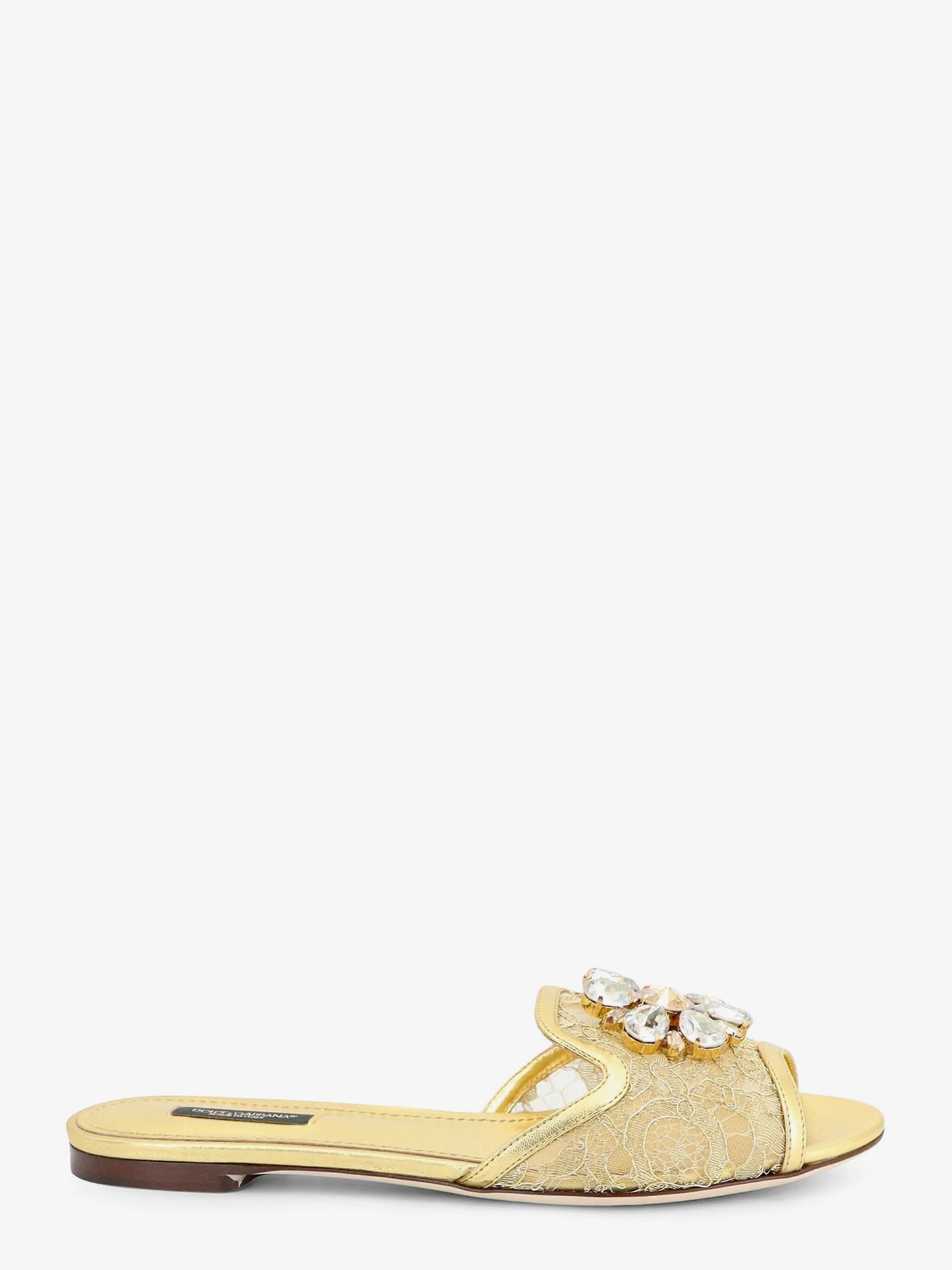 Dolce & Gabbana Rainbow Lurex Lace Sandals