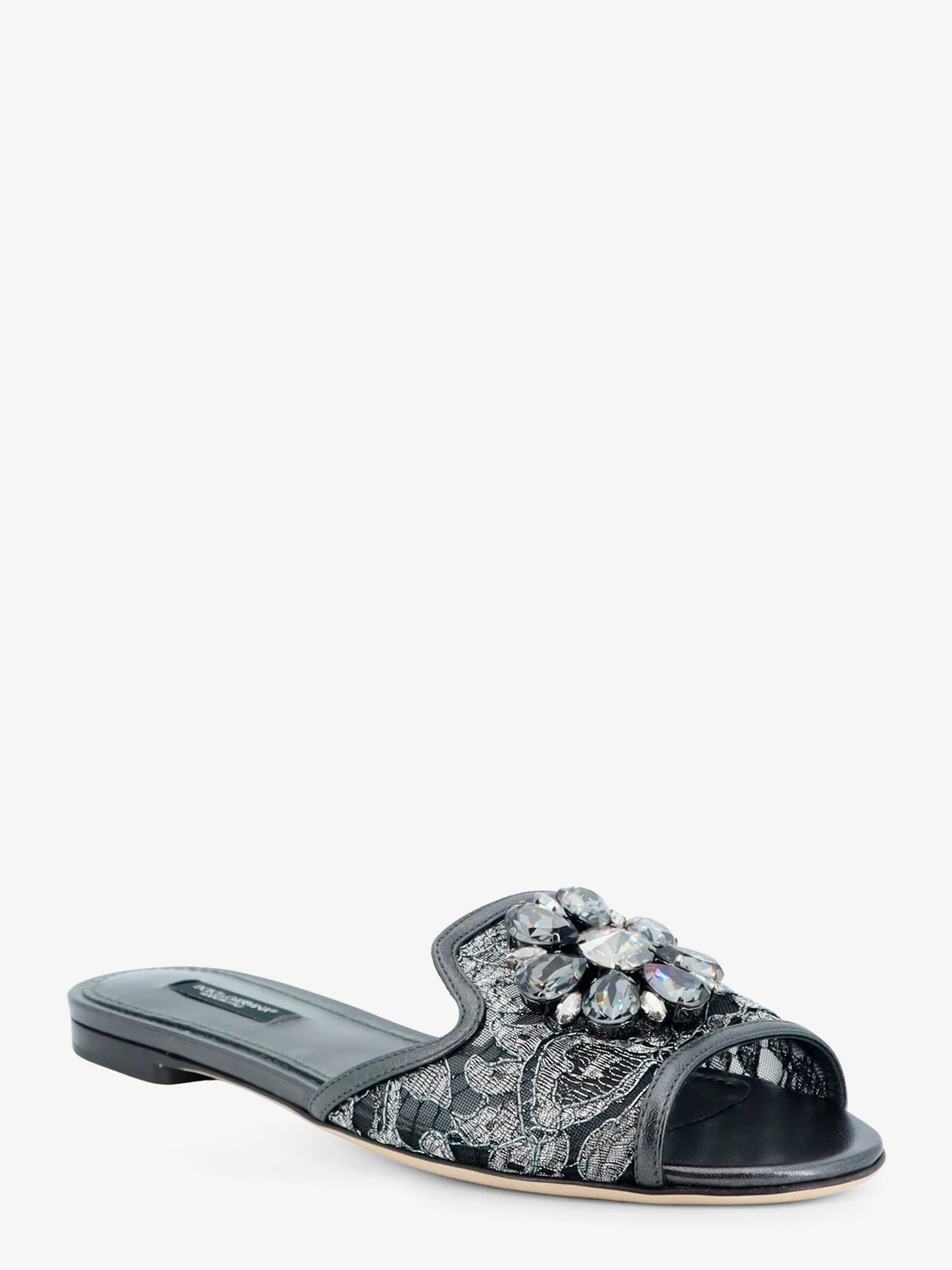 Dolce & Gabbana Rainbow Lurex Lace Sandals