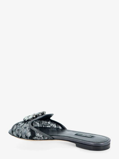 Dolce & Gabbana Rainbow Lurex Lace Sandals