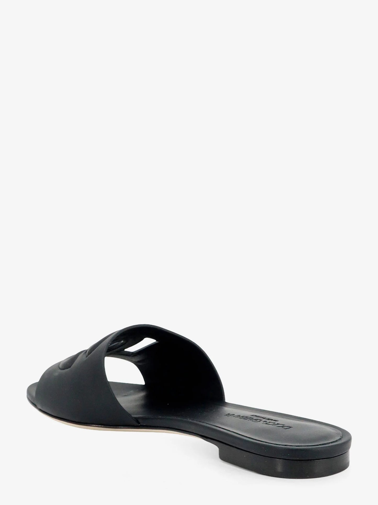 Dolce & Gabbana Leather Sandals With Dg Millennials Logo