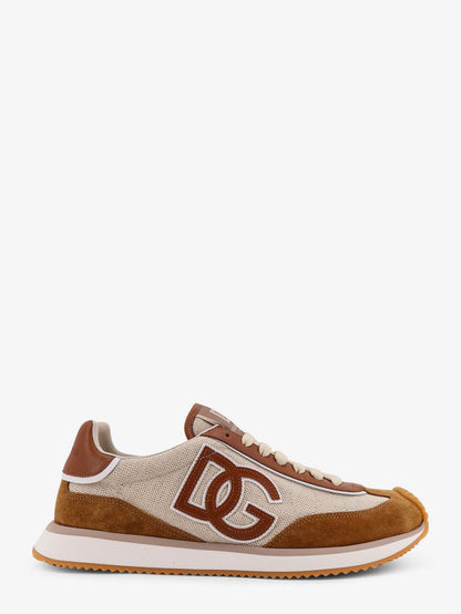 Dolce & Gabbana DG Cushion canvas with side logo sneakers - Avorio Caramello