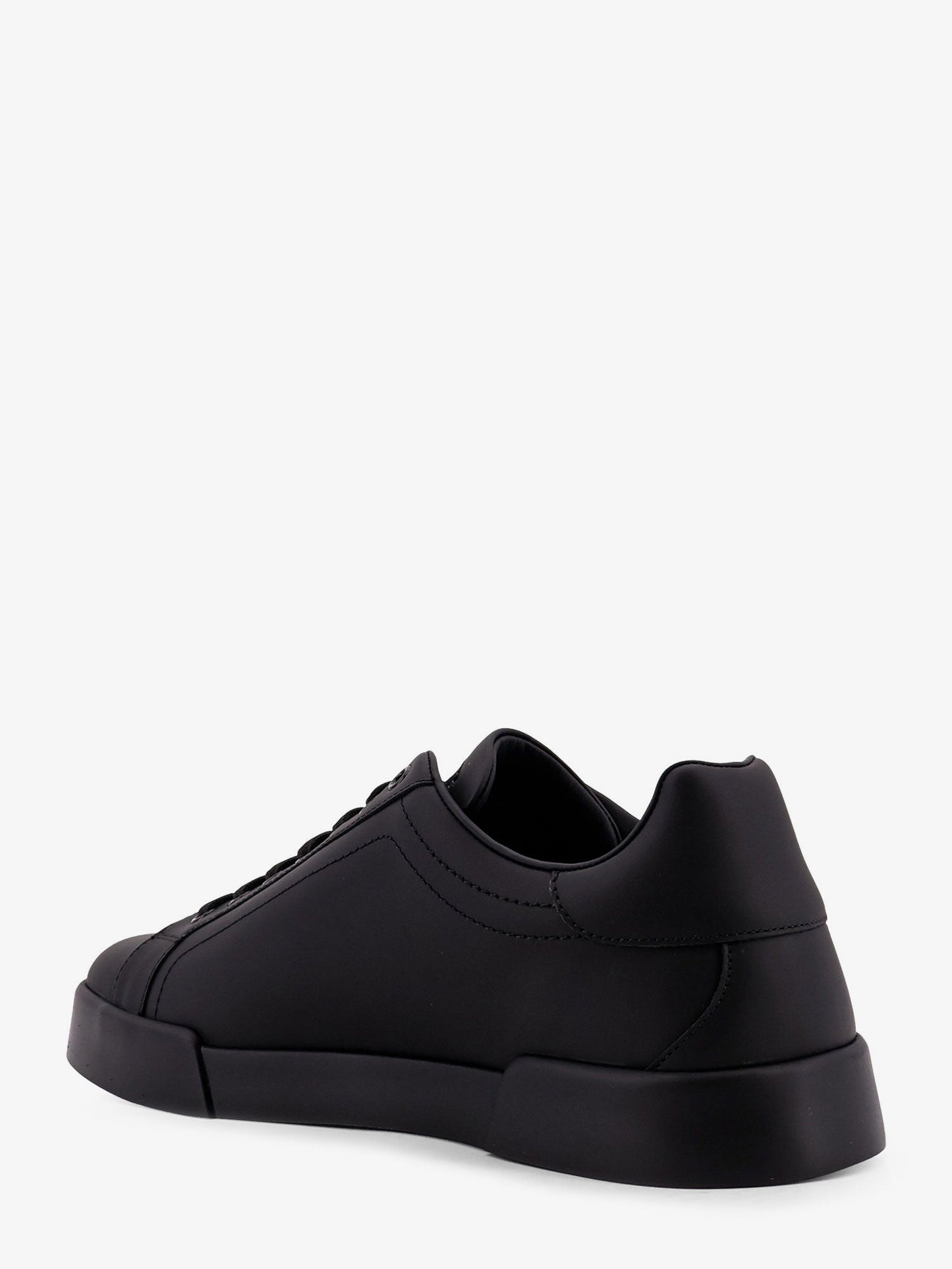 Dolce & Gabbana Leather Sneakers With Iconic Patch Logo On The Side