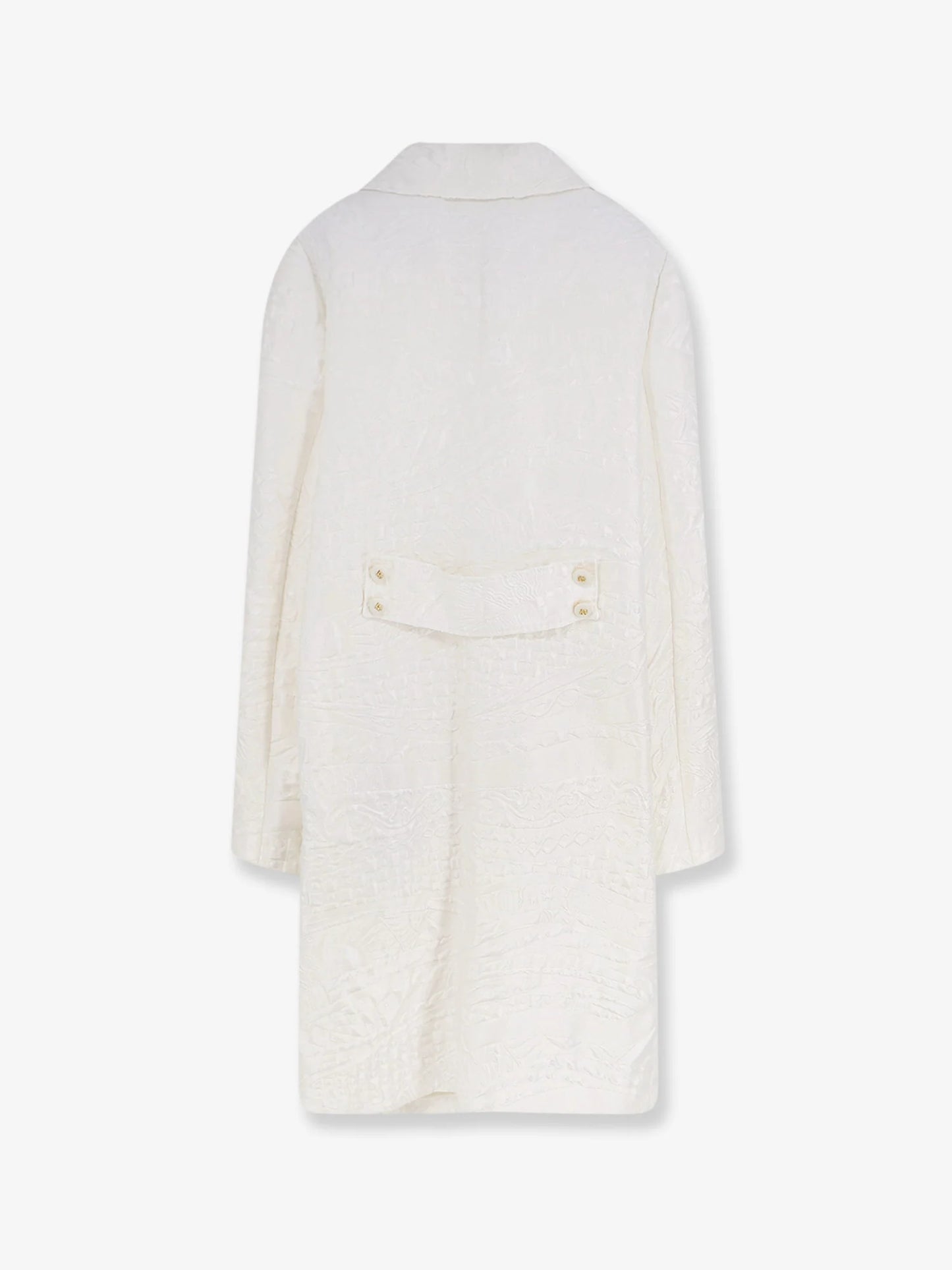 Dolce & Gabbana Brocade Coat With Dg Buttons