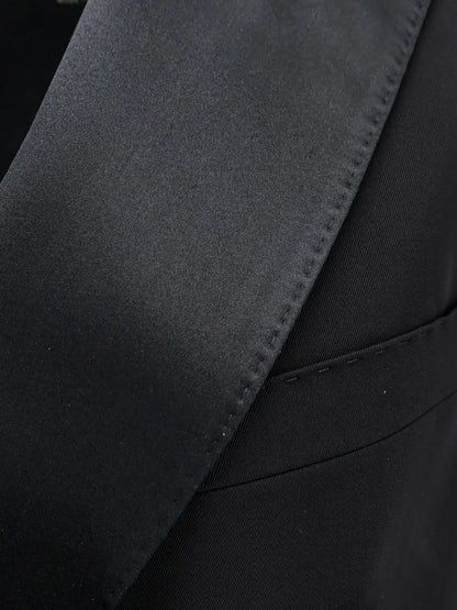 Dolce & Gabbana Virgin Wool And Silk Blend Tuxedo Vest