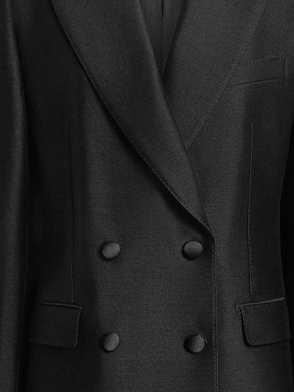 Dolce & Gabbana Double Breasted Faille Blazer