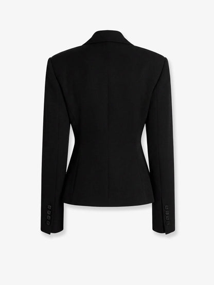 Dolce & Gabbana Double Breasted Virgin Wool Gabardine Blazer