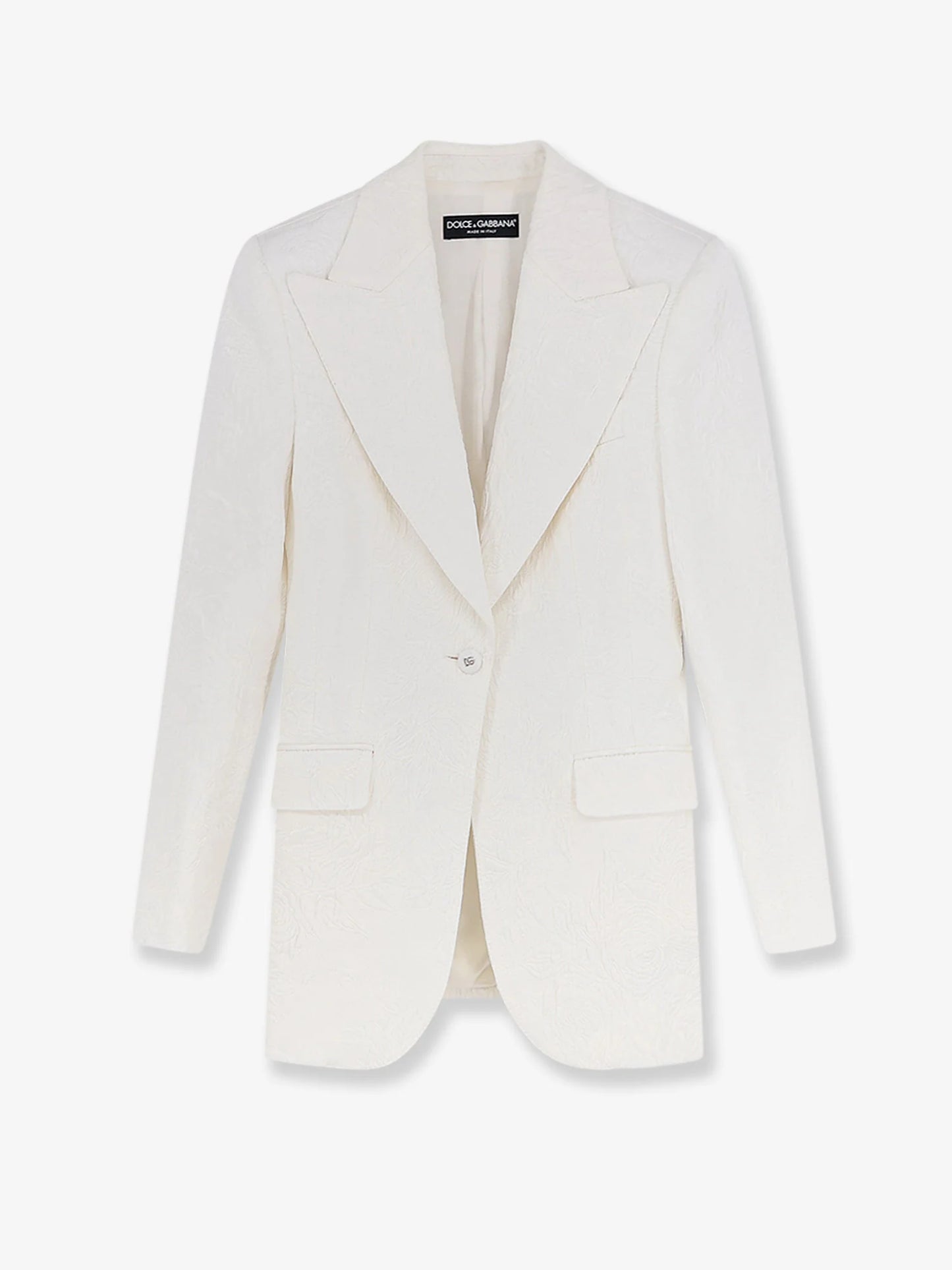 Dolce & Gabbana Pinstriped Stretch Virgin Wool Blazer