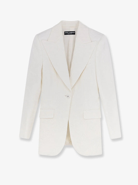 Dolce & Gabbana Pinstriped Stretch Virgin Wool Blazer