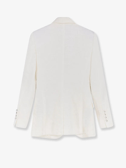 Dolce & Gabbana Pinstriped Stretch Virgin Wool Blazer