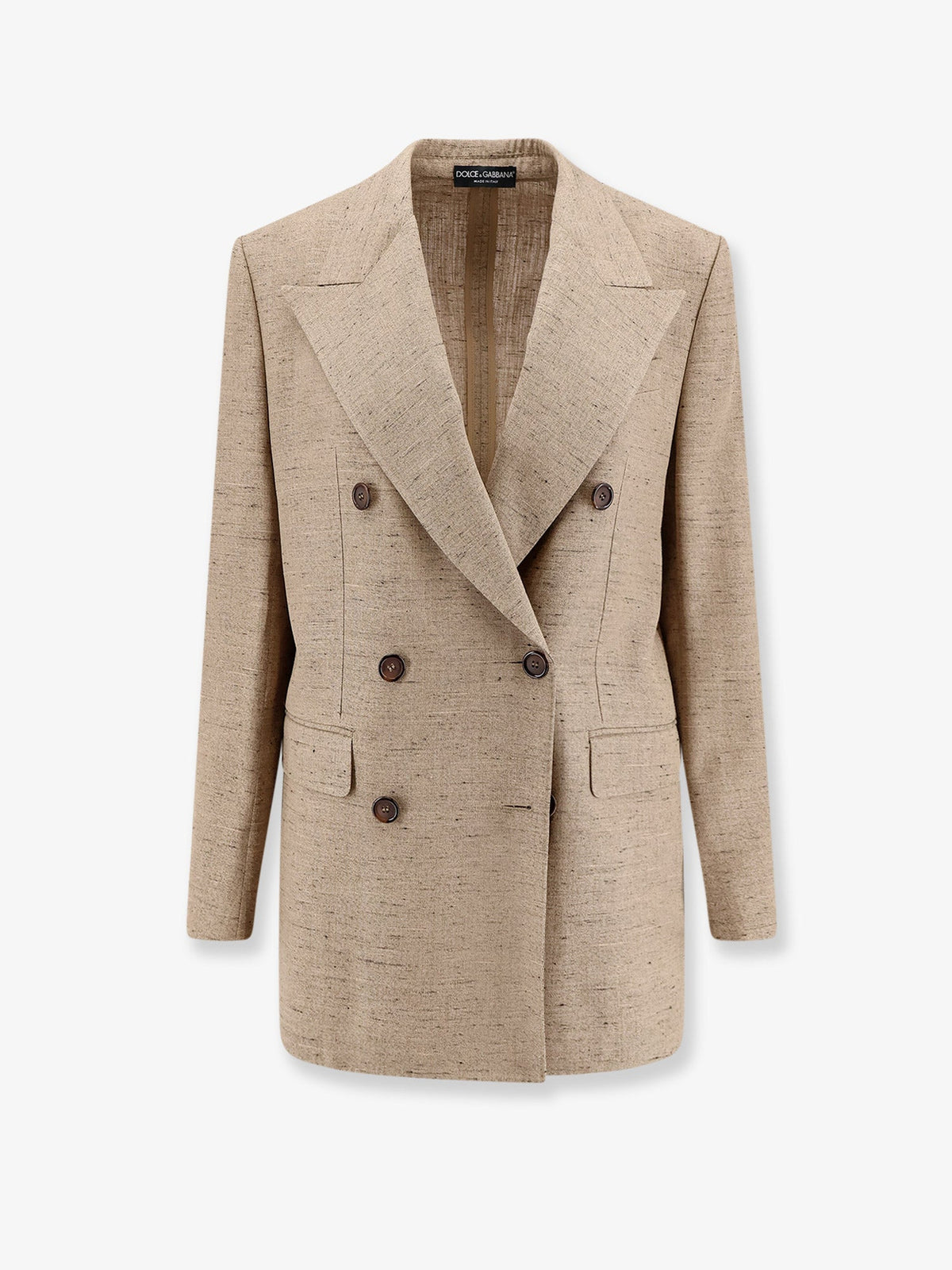 Dolce & Gabbana Viscose and linen blazer - Melangebiancobeige