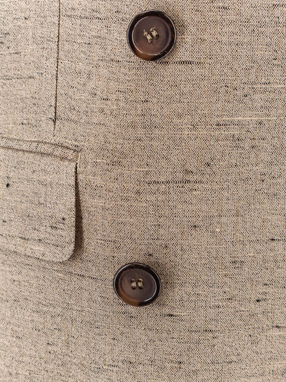 Dolce & Gabbana Viscose and linen blazer - Melangebiancobeige