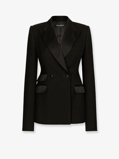 Dolce & Gabbana Tuxedo Virgin Wool And Silk Blazer