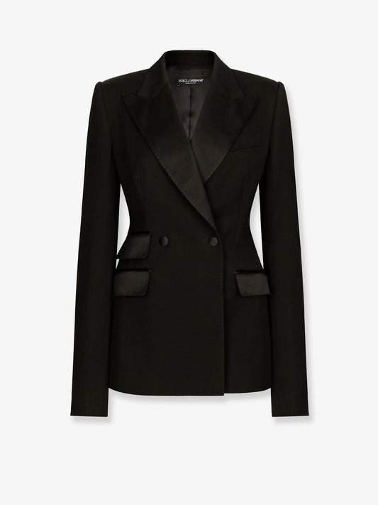 Dolce & Gabbana Tuxedo Virgin Wool And Silk Blazer