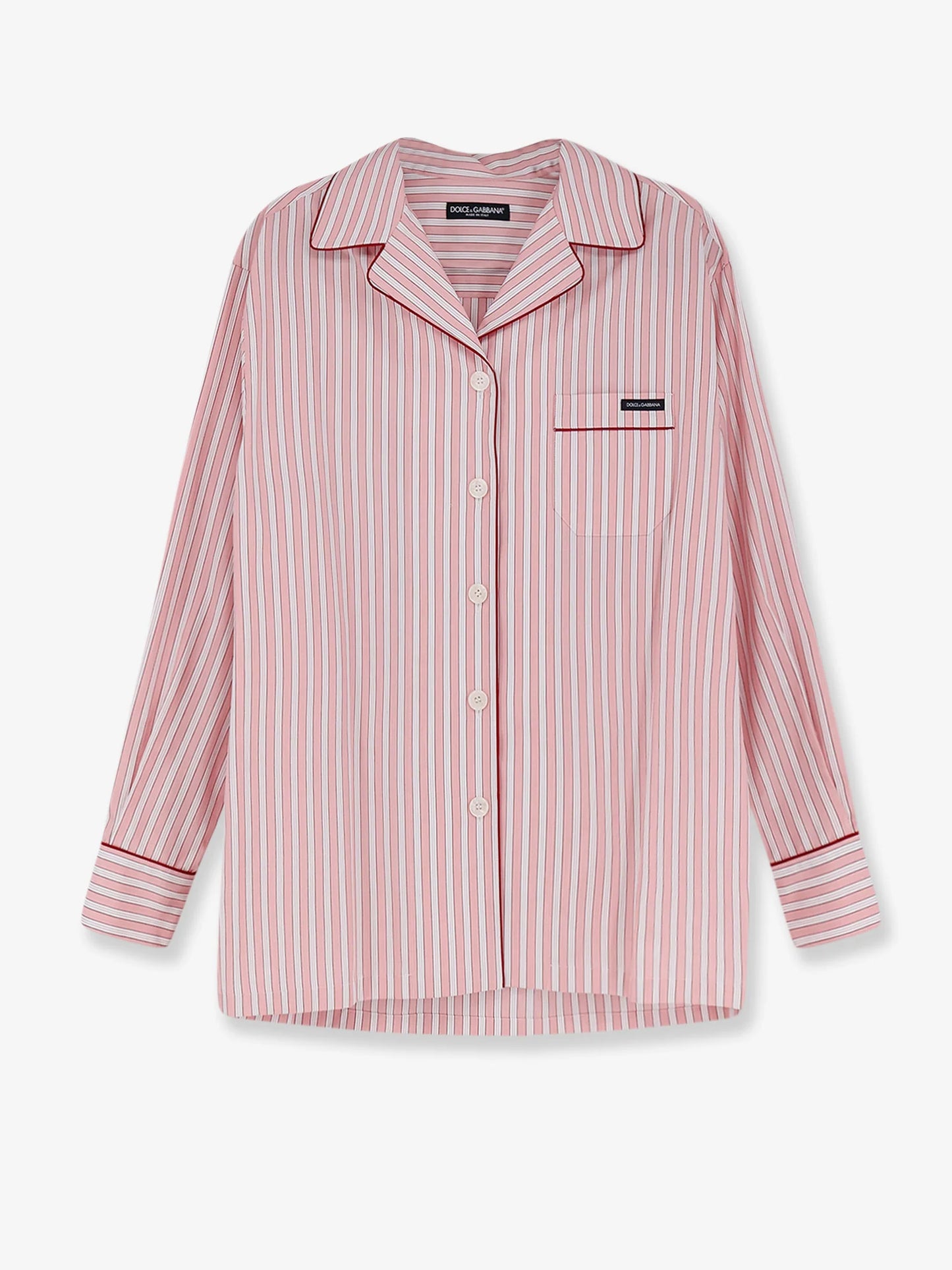 Dolce & Gabbana Striped Cotton Pajama Shirt