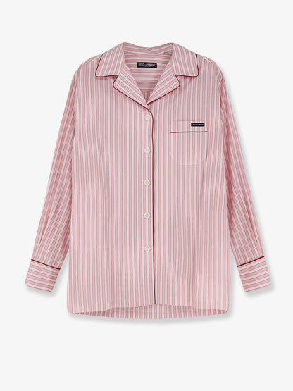 Dolce & Gabbana Striped Cotton Pajama Shirt