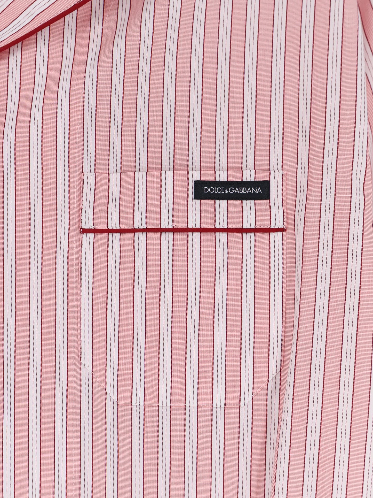 Dolce & Gabbana Striped Cotton Pajama Shirt