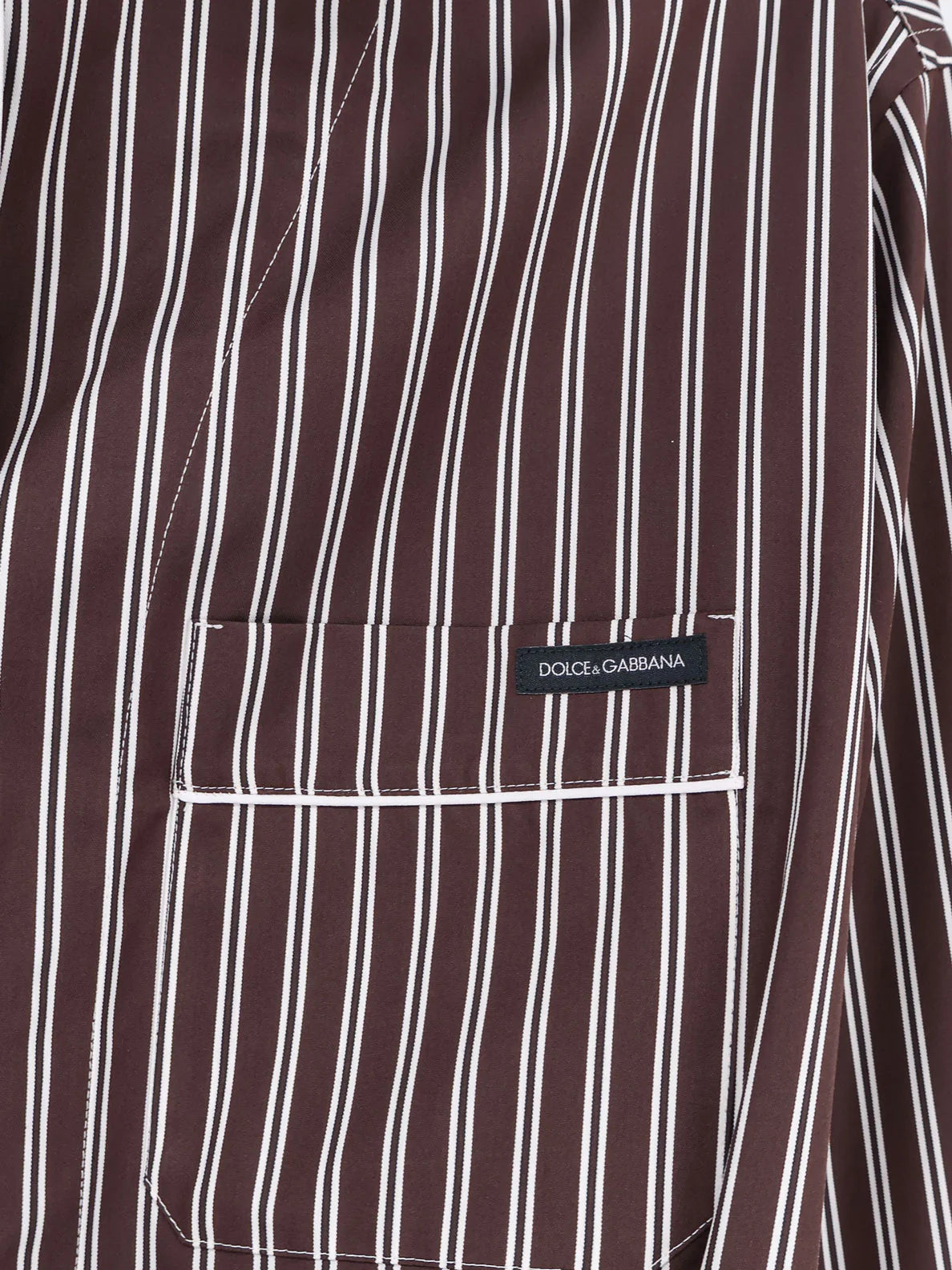 Dolce & Gabbana Camicia Pigiama Vanity In Popeline