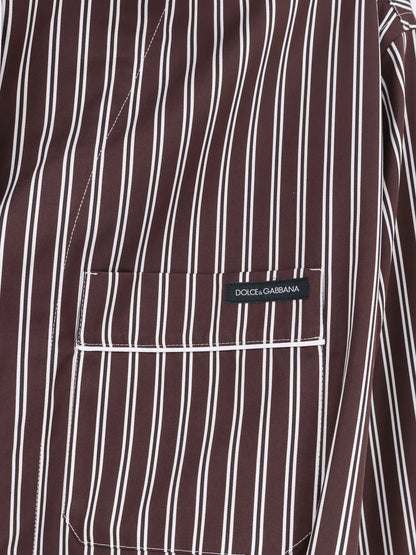 Dolce & Gabbana Camicia Pigiama Vanity In Popeline