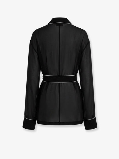 Dolce & Gabbana Camicia Pigiama Vanity In Popeline