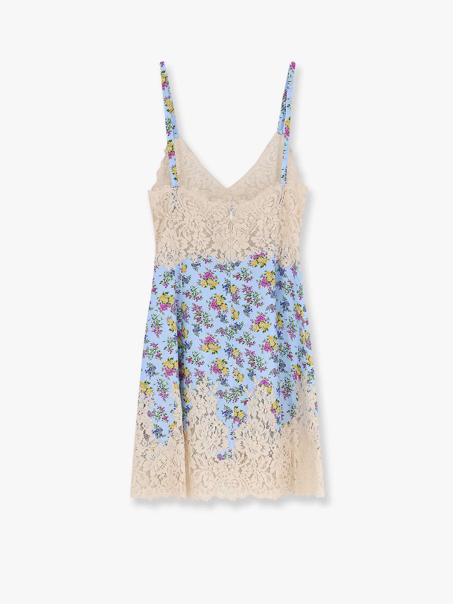 Dolce & Gabbana Silk Blend Dress With A Mazzolini Di Fiori Print