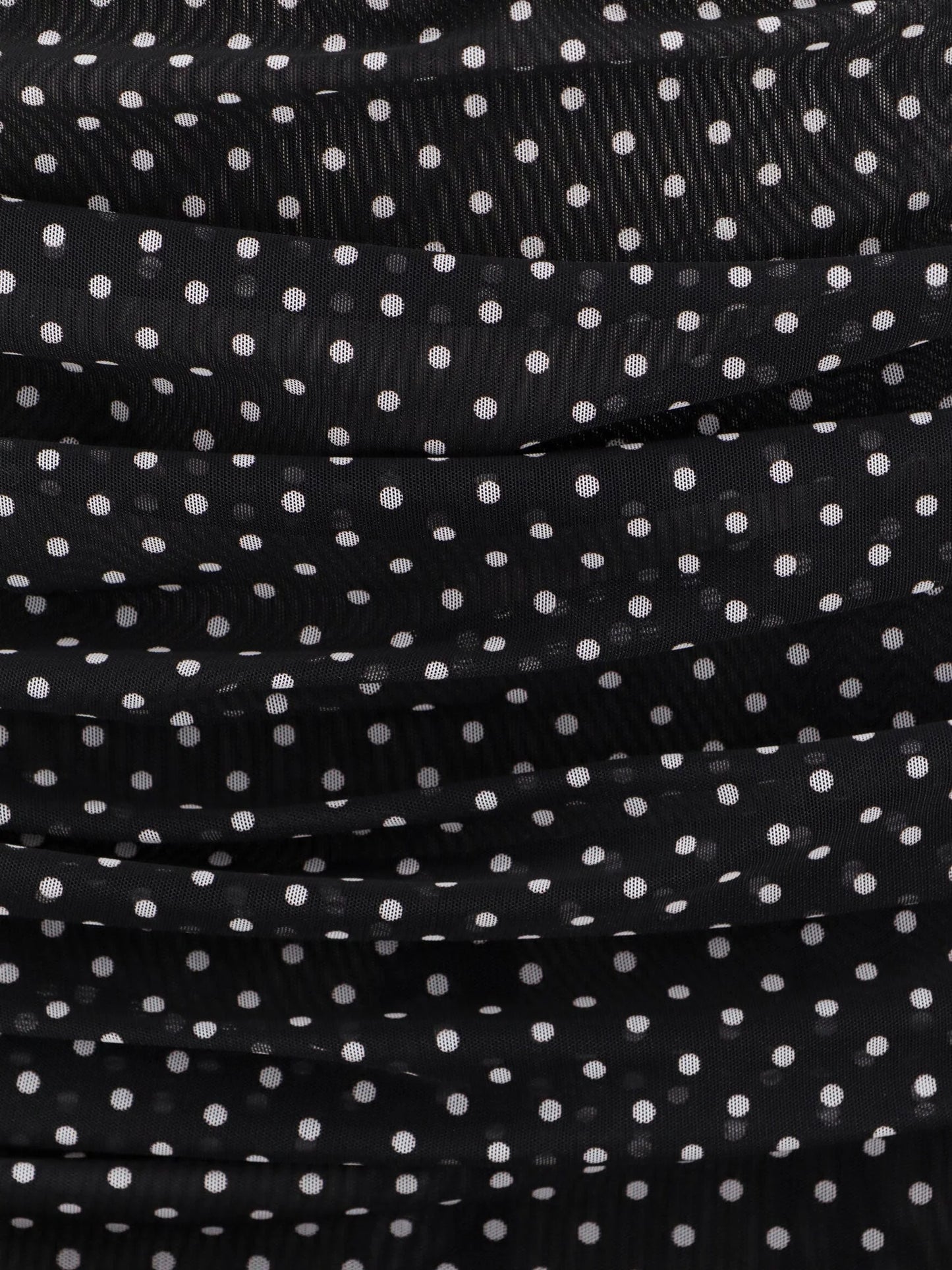 Dolce & Gabbana Polka Dots Dress With Drapery