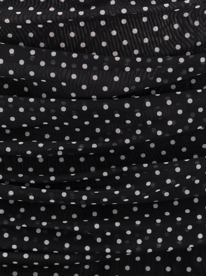 Dolce & Gabbana Polka Dots Dress With Drapery