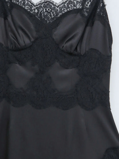 Dolce & Gabbana Slip Dress With Lace Details