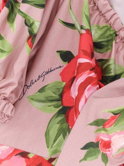 Dolce & Gabbana Cotton Top With Iconic Print
