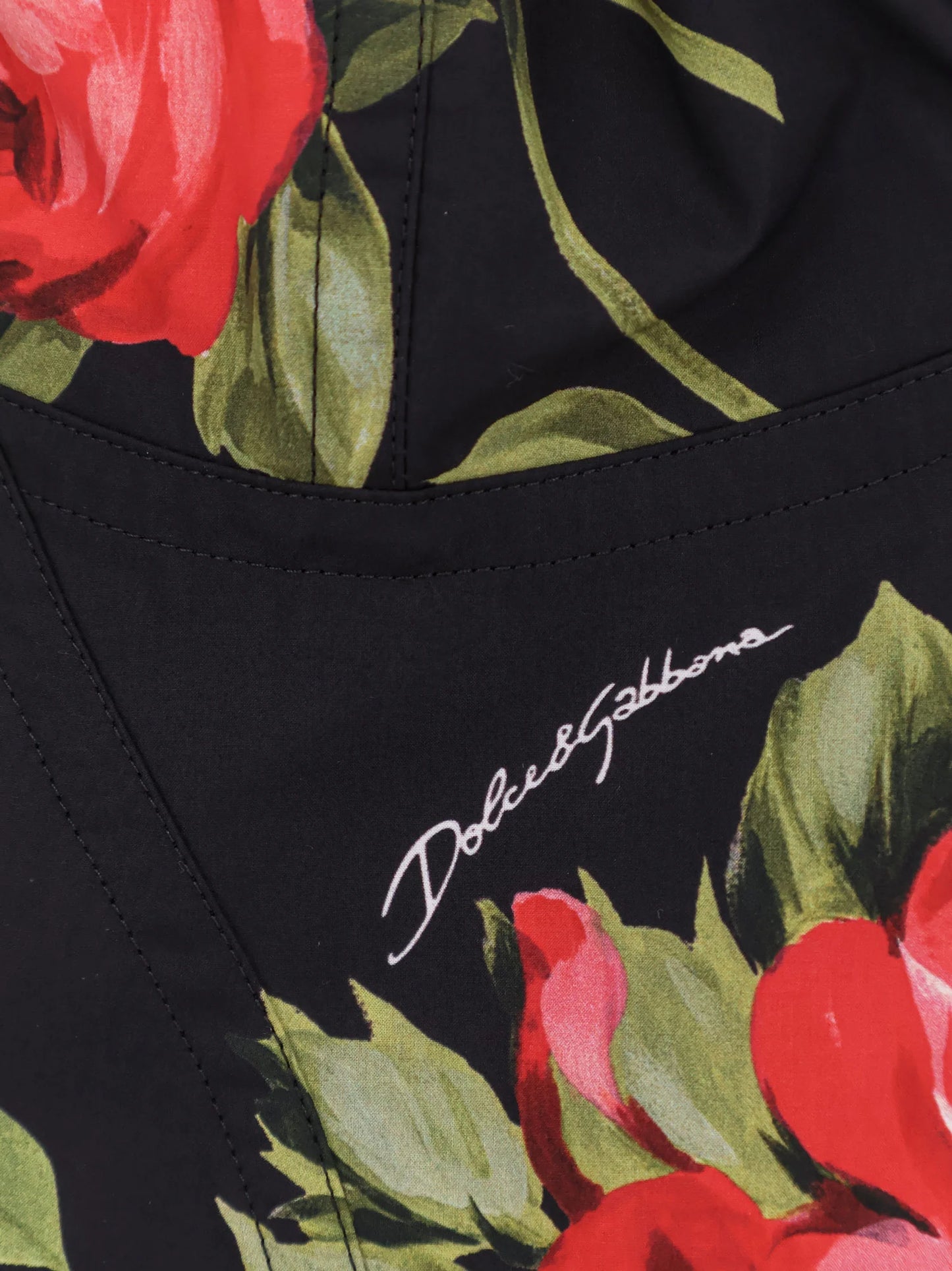 Dolce & Gabbana Cotton Blend Top With Animal Print