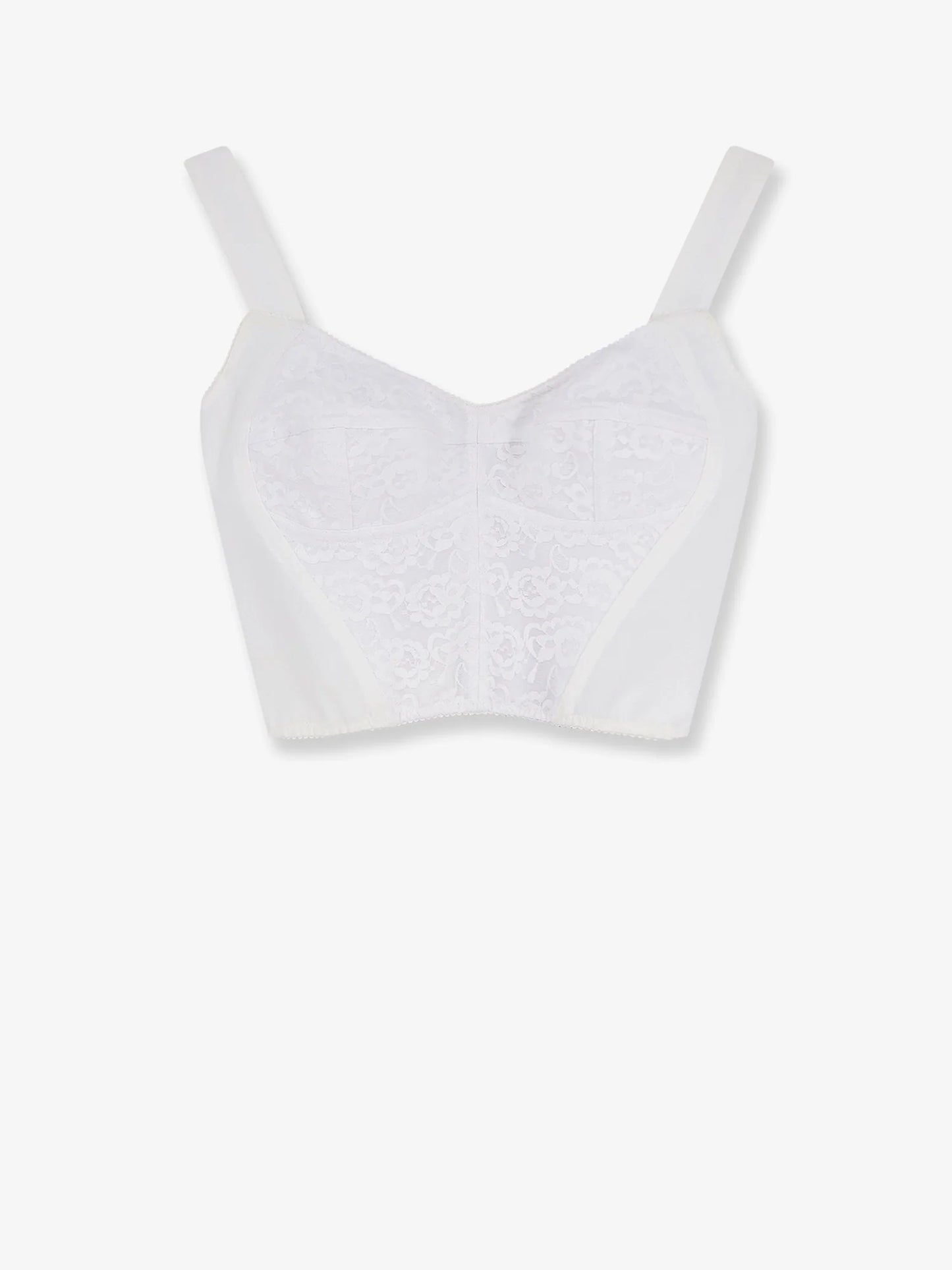 Dolce & Gabbana Bustier Top With Lace Inserts