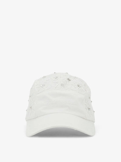 Dolce & Gabbana Cotton Hat With All Over Floral Embroidery