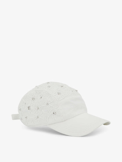 Dolce & Gabbana Cotton Hat With All Over Floral Embroidery