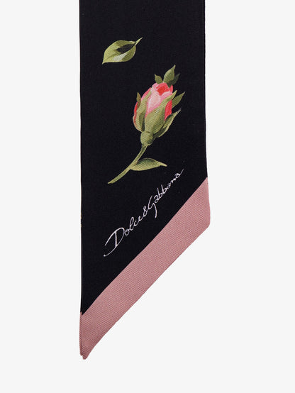 Dolce & Gabbana Silk Bandeau With Animal Print