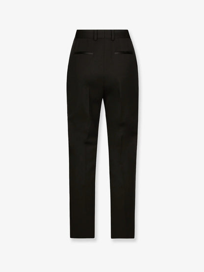 Dolce & Gabbana Tuxedo Virgin Wool And Silk Trousers