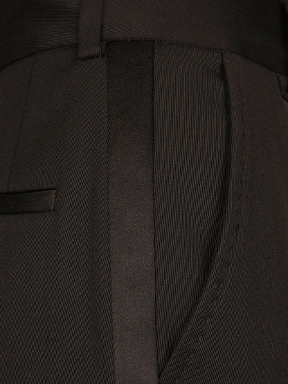 Dolce & Gabbana Tuxedo Virgin Wool And Silk Trousers